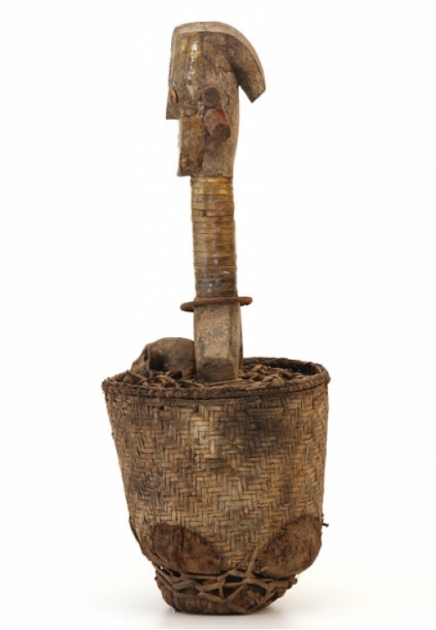 Ancestor Figure with Reliquary Basket  