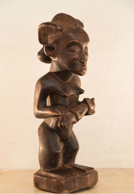 Chokwe Mother and-child figure