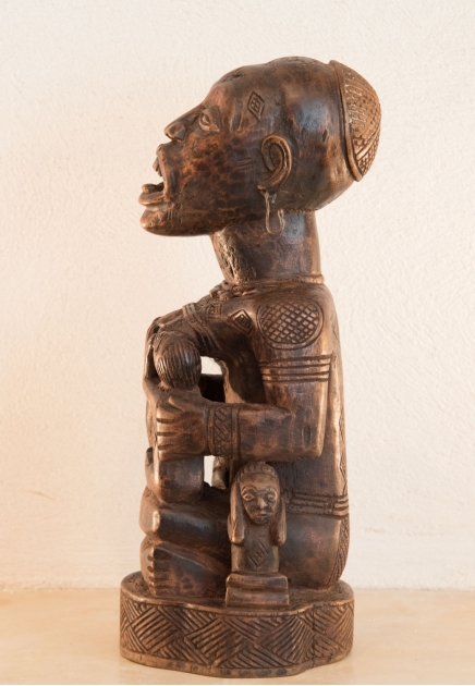Yombe Mother-and-child figure